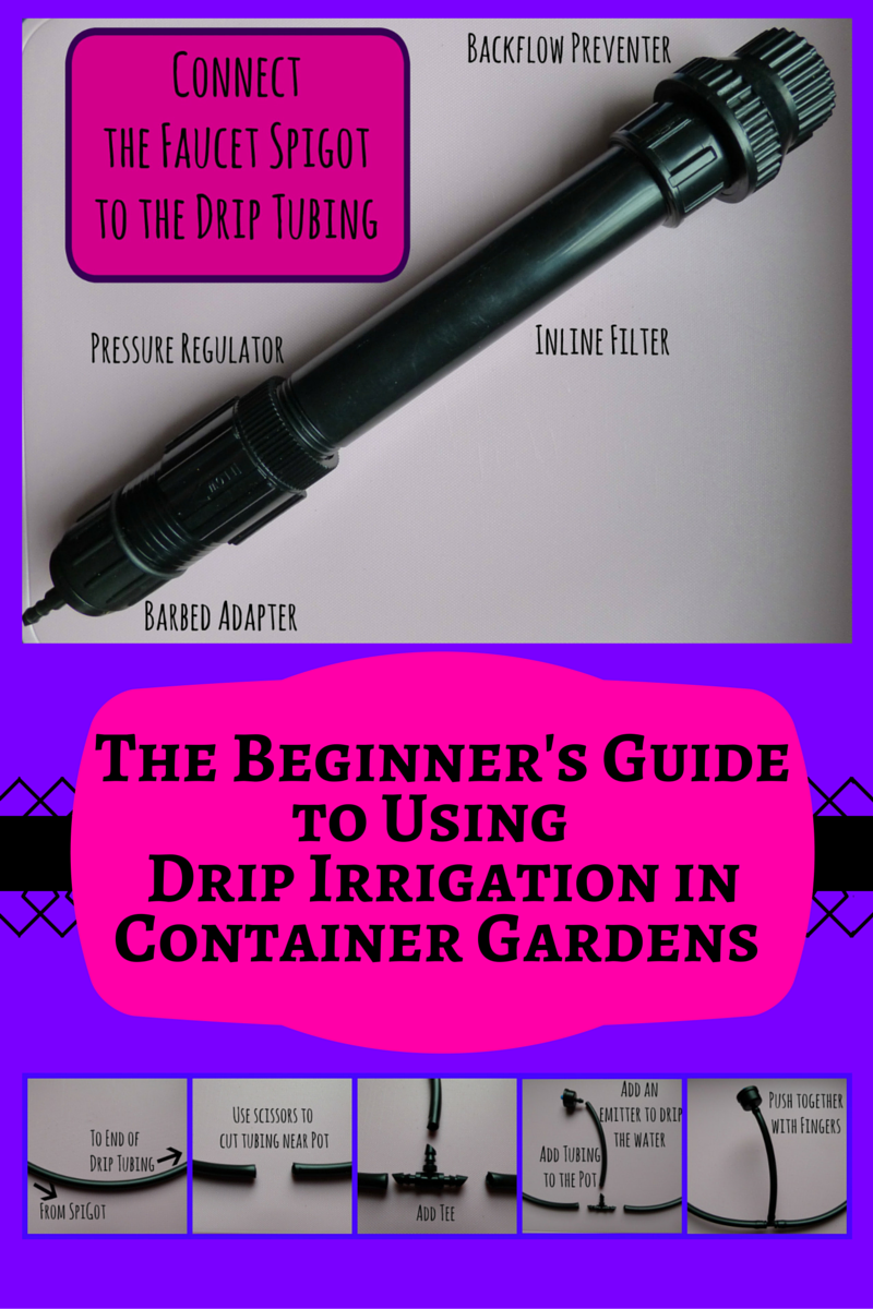 The Beginner's Guide to Using Drip Irrigation in Container Gardens. It's Easy!